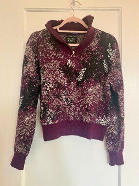 Scotch & Soda Splatter-Print Wool & Alpaca Blend Pullover